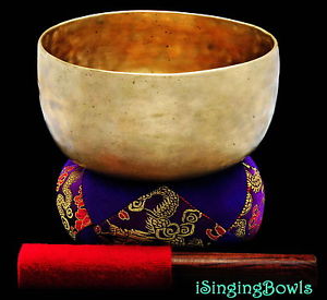 Antique Tibetan Singing Bowl: Thado 6 7/8", circa 18th, G3 & C6.VIDEO