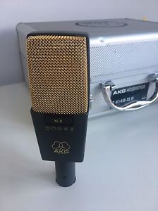 AKG C414 B-XLS II CLASSIC CONDENSER MIC MICROPHONE- IN CASE WITH ALL ACCESSORIES