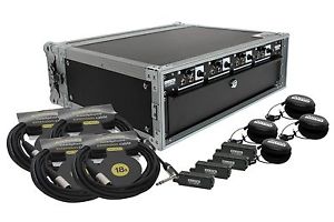 4 User Headphone/Distribution Studio Amp Rack Case Pack w/ Indiv. Volume Control