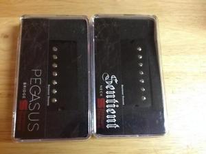 NEW Seymour Duncan Pegasus & Sentient 7 String Soapbar Guitar Pickup Set BLACK