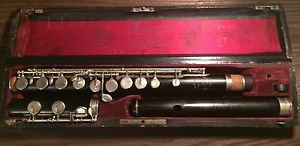 J Mollenhauer Flute FULDA Grenadilla circa 1910
