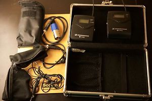 SENNHEISER EW100 G3 Transmitter, Receiver & small lapel Lav mic includes case