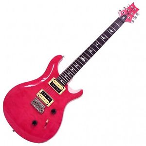 Paul Reed Smith SE Custom 24 Pink Beveled Maple Top Used Electric Guitar Japan