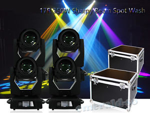 17R 350W Beam Spot Wash Zoom Moving Head DMX DJ Club American w/flight case