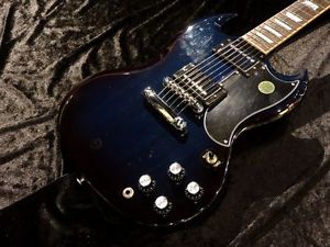 Free Shipping Used Gibson SG Standard 2014 Manhattan Midnight (Min-ETune) Guitar