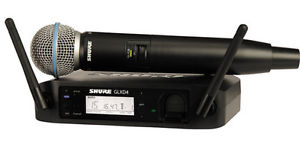 Shure GLXD24/B58 Digital Wireless Vocal Mic. System with BETA58 Mic.