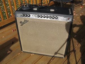 VINTAGE ORIGINAL 1966 FENDER SUPER REVERB AMP "PK" DATE SERVICED COVER FOOTSWITC