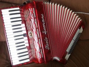 AKKORDEON FISARMONICA ACCORDION ACORDEÓN PAOLO SOPRANI 80 BAJOS