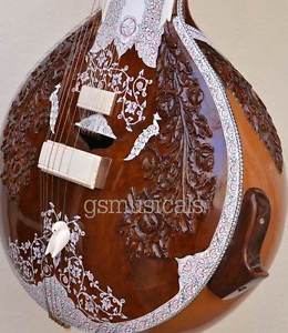 GANESH SURBAHAR SURBAHAR BASS SITAR WITH FIBERGLASS CASE SAT024