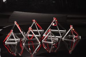 7 pcs of Clear Quartz Crystal Singing Pyramids 4'' 5'' 6'' 7" 8'' ,9" and 10"