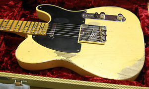 2016 Fender 1952 Telecaster Heavy Relic CS AAA Flamed Neck NoCaster Blonde RARE