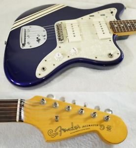 Used! Fender Japan Jazzmaster Guitar JM66/CO Jupiter Blue Competition Stripes