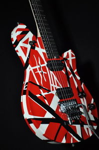 EVH WOLFGANG SPECIAL R/B/W STRIPED ARCHTOP GUITAR MINT 2016