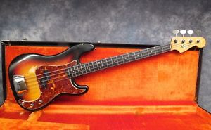 1964 FENDER PRECISION BASS  - SUNBURST - ANDY BAXTER BASS