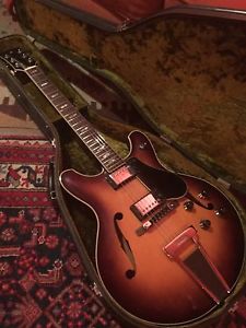Vintage Yamaha SA 60 Semi hollow Electric Guitar With Original Hard Case