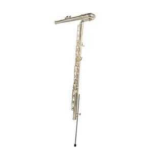Elite Studio Standing Bass Flute with Large Bore and Silver Plated Headjoint