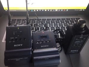 Sony UHF Synthesized Transmitter UTX-P1, & UTX With A Diversity Turner URX-P1