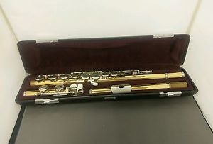 Yamaha YFL-411 LTD EDITION GOLD/BRASS FLUTE (STUNNING)