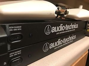 Audio-Technica (2) AEW-DA660D UHF Antenna Distribution System(NO ANTENNAS)