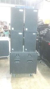 NEXO PS 10 SPEAKERS WITH PS10 LS500 CONTROLLER IN ROAD CASE