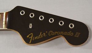 1967 Fender Coronado II Neck w/ Black Headstock 6 String Vintage American USA