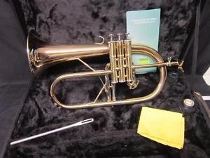 WERIL / WEINGRILL FLUGELHORN WITH SILVER BELL GARLAND, MINT CONDITION, RARE FIND