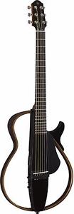 Yamaha SLG200s TBL Silent Steel String Acoustic Electric Guitar Translucent Blac