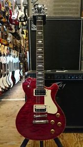 FUJIGEN EXPERT EFL/QM/STP Red w/hard case F/S Guiter Bass From JAPAN #T627