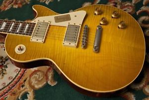 New Gibson Custom Shop 1958 Les Paul Reissue "Chambered" VOS/Green Lemon Guitar