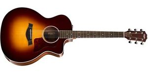 Taylor 214CE-SB-DLX Sunburst Deluxe Grand Auditorium Acoustic-Electric Guitar