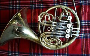 Yamaha 662 Double French Horn with case and mouthpiece.