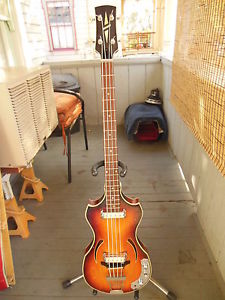 1965 KLIRA VIOLIN BASS..RARE!...HOFNER/BEATLE STYLE! MADE IN GERMANY!
