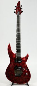 Edwards E-HR-135III Volcano Red Electric Guitar w/SoftCase From Japan Used #U227