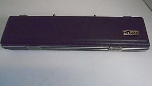 E L Deford Flute Diamond Logo Elkhart 588 woth Original Case Vintage Silver