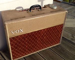 VOX AC10 Twin 1960-61 JMI Era Vintage Vox RARE Fawn! Blue Elac's Copper Panel!