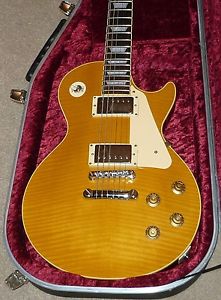** BURNY LES PAUL - including Hiscox Case with upgraded USA Gibson Tuners **