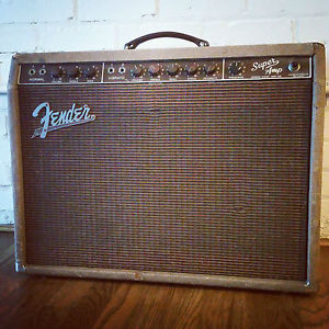 1960 Vintage Fender Brown Super Guitar Amp