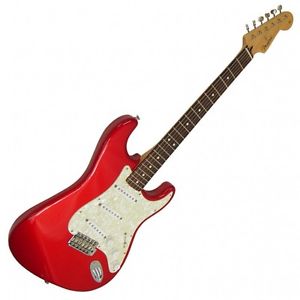 Fender Mexico Deluxe Power House Stratocaster Red Used Electric Guitar Japan F/S