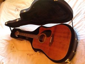 TAKAMINE EF340 SC GN DREADNOUGHT ACOUSTIC / ELECTRIC GUITAR WITH HARD CASE &more