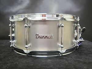 Dunnett 6.5"X14" Titanium Snare Drum raw Finish