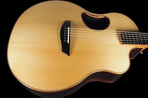 2014 MCPHERSON MG 5.0 XP ES/CP ACOUSTIC STRIPED MACASSAR EBONY w PICKUP -  WOW!