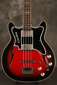1968 Custom Kraft BONE BUZZER BASS hollowbody RED BURST!!! made in USA