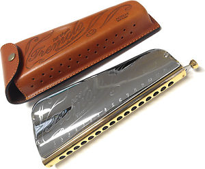 New! Suzuki Tremolo Chromatic Harmonica SCT-128 from Japan Import!