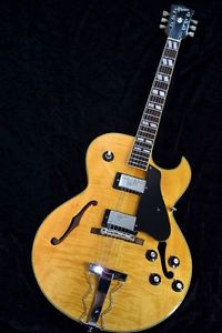 Greco N-55  "MIJ",c.1970, VG.condition Japanese vintage hollow guitar w/HC