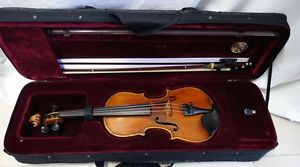 1/2 Ole Bull Old Fine Vintage Violin Evah Pirazzi Stings Aubert Mirecourt Bridge