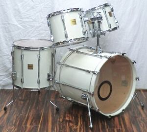 YAMAHA Rock Tour Custom 4 Piece Vintage Drum Set Stage White Lacquer F/S