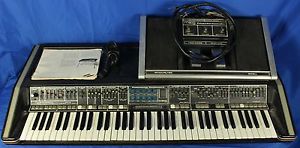 Vintage Moog Polymoog Analog Synthesizer Synth w/ Polypedal Controller & Manual