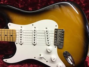 Fender American Vintage '56 Stratocaster Electric Guitar 2 Tone Sunburst Lefty!!