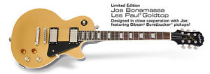 Epiphone Joe Bonamassa Les Paul Goldtop *NEW *Worldwide FAST S/H using EMS