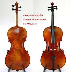1-p Flame Cello "William Forster III 1814"Cello Model Master's Own Work#W9,2016
